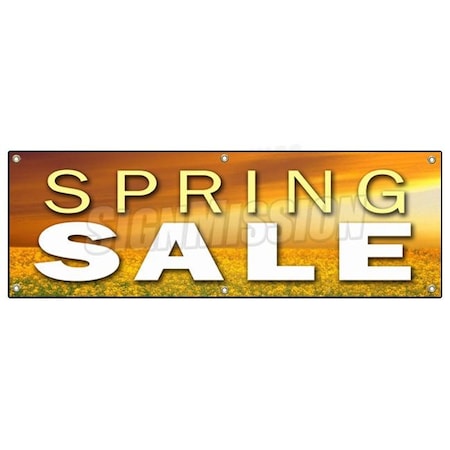 Signmission SPRING SALE BANNER SIGN store clearance signs 50% everything must store wide B-72 Spring Sale